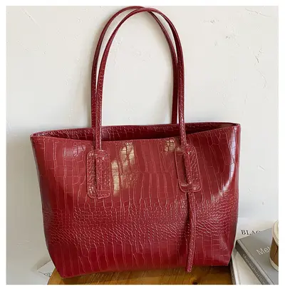 Large-Capacity Women's Tote Bag, Minimalist, Single Shoulder Strap - 9