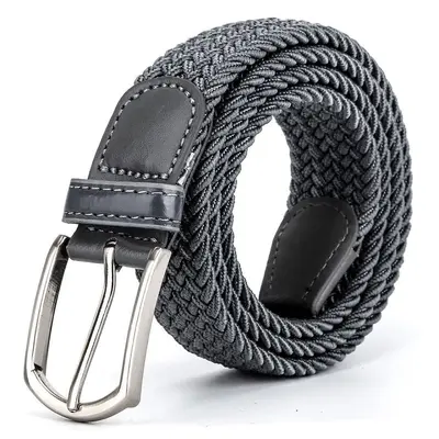 Herren Elastik-Geflechtgürtel, lochfrei, lässiger Canvasgürtel - 12