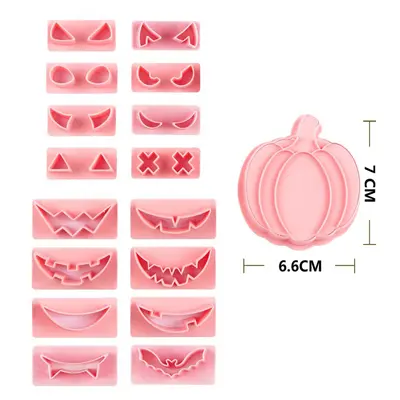 Cadılar Bayramı 3D stereo kurabiye kalıbı, kek ve fondant için