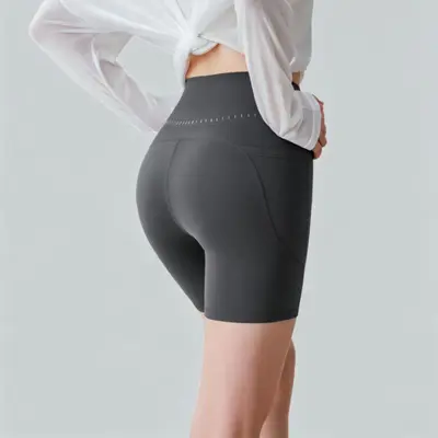 Damen-Yogahose mit hohem Bund, 3/4-Länge - 12