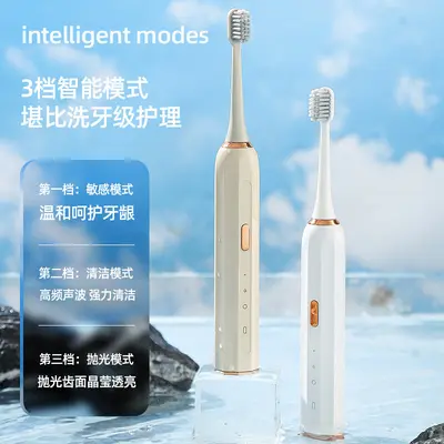 Minimalist Electric Toothbrush, Fully Automatic Waterproof Sonic, Soft Bristles - 2