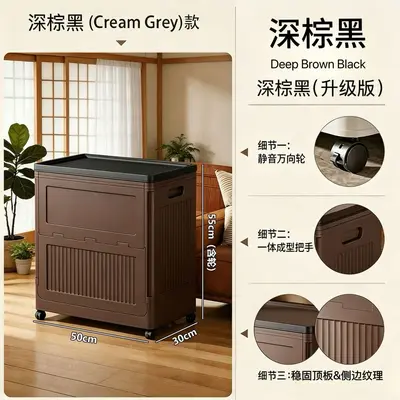 Foldable Storage Box, Flip-Top Lid, Clothing and Bedding Organizer - 7