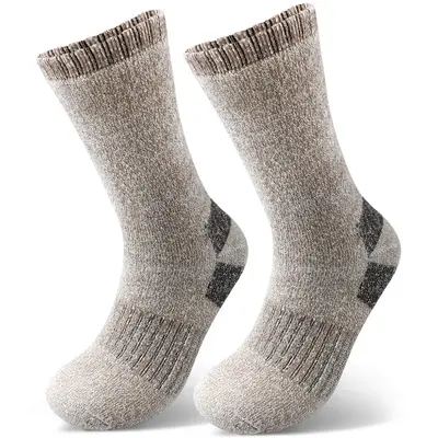 Men's Winter Fleece-Lined Thick Terry Mid-Calf Socks - 7