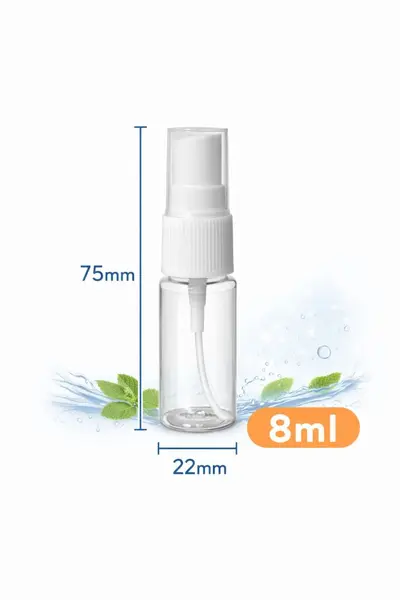 Stok Şeffaf Sprey Şişe PET Plastik Şişe Taşınabilir İnce Sis Sprey Şişesi Alkol Dezenfektan Dağıtma Ambalaj Boş Şişe - 8