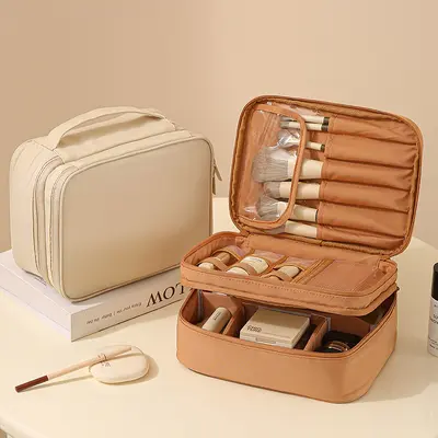 Large makeup bag, portable water-resistant