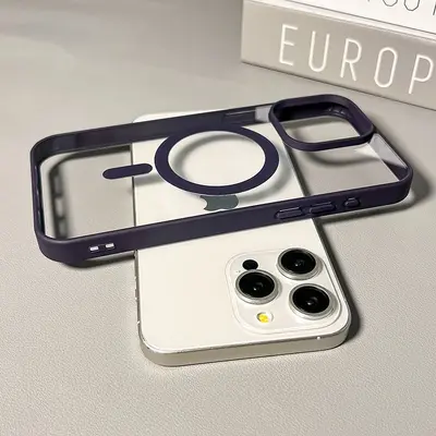 Transparent Magnetic Silicone Case for iPhone 18 Pro Max, Drop-Resistant - 13