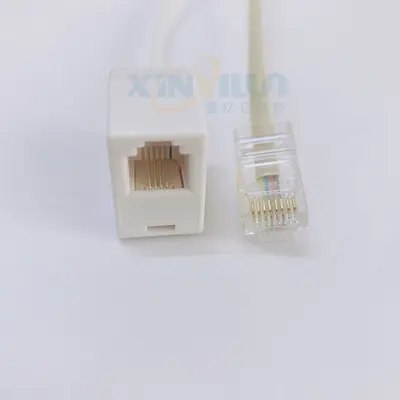 RJ45 - RJ11 Ağ-Telefon Adaptörü, 8P8C'den 6P4C'ye Dönüştürücü Konektör