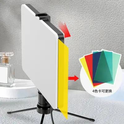 6 Zoll 8 Zoll LED-Dreifarbenlicht Fotografie-Softbox-Aufhelllicht Live-Streaming-Ständer-Flächenlicht, dimmbar, unverzichtbar