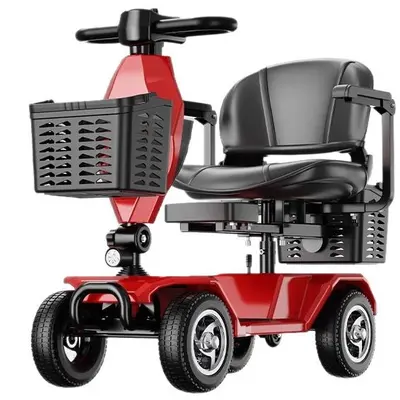 Yaşlılara uygun dört tekerlekli katlanabilir elektrikli scooter