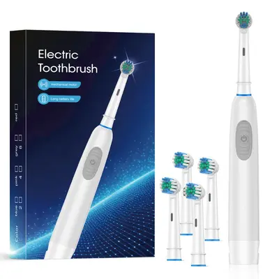 Yetişkin elektrikli diş fırçası, kuru pil, su geçirmez, çok renkli - 12