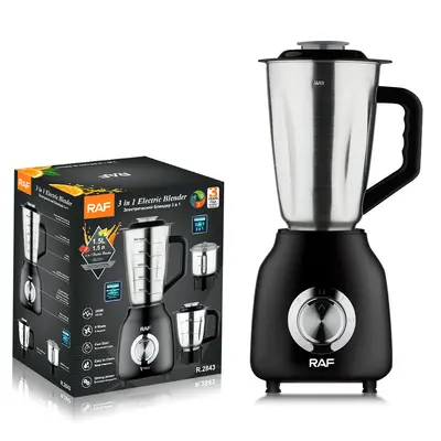 Blender, 3-in-1, paslanmaz çelik, RAF sistemi