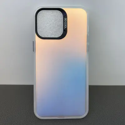 iPhone 16 case, silver color, dual-layer hard shell - 11