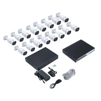 16-Channel POE Security Camera Kit - 4/5/8MP HD IP Cameras