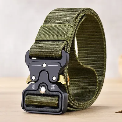 Cobra Tactical Gürtel Exklusiv für Grenzüberschreitung, Outdoor Arbeitsgürtel Militär Training Schnellverschluss Segeltuch Kunstoff Nylon Gurt Herren Webgürtel