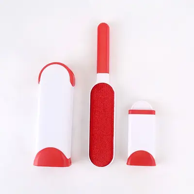 In stock home type double-sided clothing lint brush, anti-static cashmere brush, hair remover three-piece set mohair brush. - 7