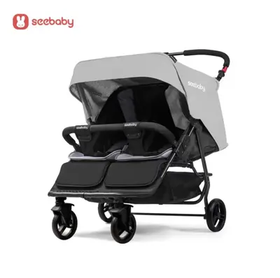 Sundebai T22 Twin Stroller, Reclining and Foldable