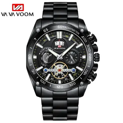 VAVAVOOM leuchtende Trend-Schüleuhr für Herren Tourbillon-Uhr Herrenuhr grenzüberschreitendes Dropshipping - 7