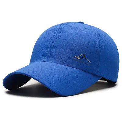 Sommer-Schnelltrocknende Baseballkappe mit Bergspitzen-Druck, perforierte Spitzkappe für Outdoor-Sport und Freizeit-Sonnenhut, Cross-Border-Livestream - 11