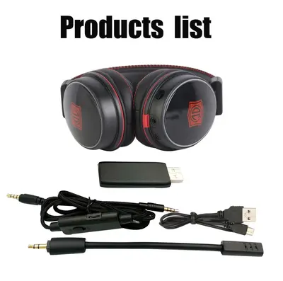 2.4G wireless gaming headset, düşük latency, RGB, noise cancelling
