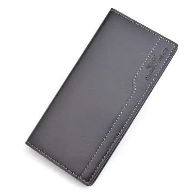 Herren-Langbrieftasche, mehrere Kartenfächer, schlank und weich - 6