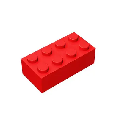 LEGO 3001 Uyumlu Kalın Tuğla Yapı Taşları, 2x4 Delikli, Küçük Parça - 9