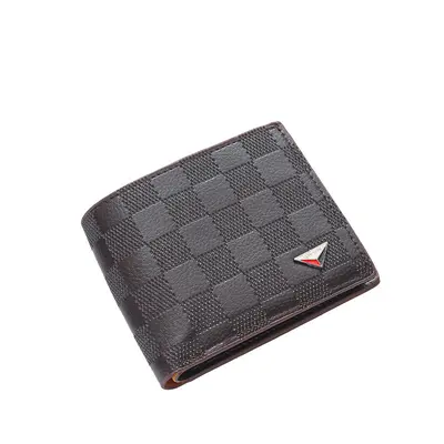 Men's Slim Short Wallet, PU Leather, Modern Business Style - 8