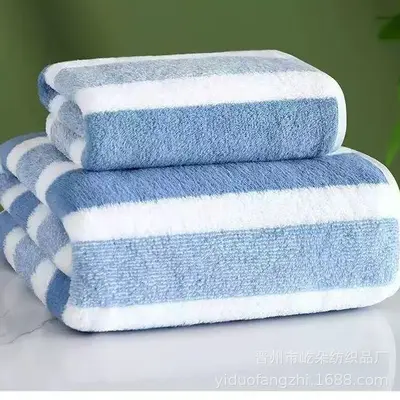 2024 yeni sınır ötesi yüz havlusu, emici, yumuşak ve dökülmeyen, geniş kenarlı havlu, banyo havlusu seti - 10