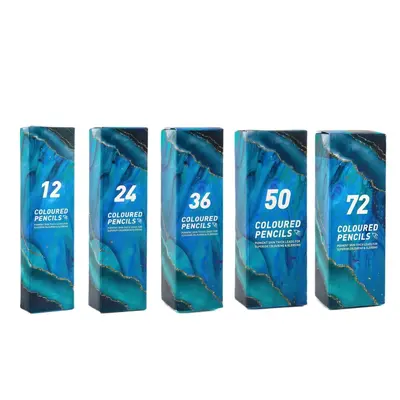 Oil-based colored pencil set, 72 colors, for artists