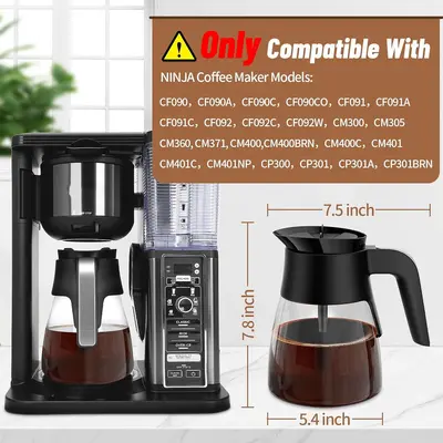 NINJA 10 fincan yedek kahve demliği, CM300, CM400, CP300, CF091 ile uyumlu