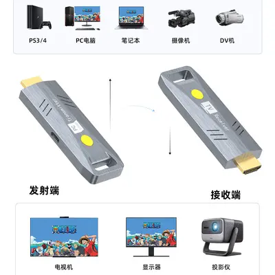 跨境热销款HDMI无线发射接收器50M便携款无线传输器延长器同屏器