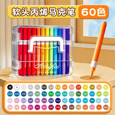 Acrylmarker-Set 24 Farben wasserfest für Schüler - 10