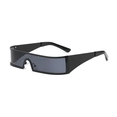 Oversized Metal Sunglasses, UV Protection, Outdoor - 3
