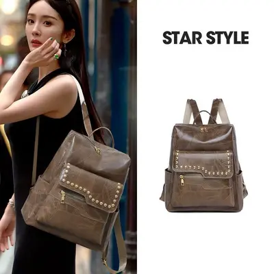 Women's Retro Backpack, Versatile Casual Outdoor Travel Bag - 3