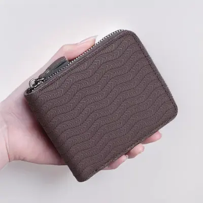 Men's Short Wallet with Multiple Card Slots and Large Coin Pocket - 1