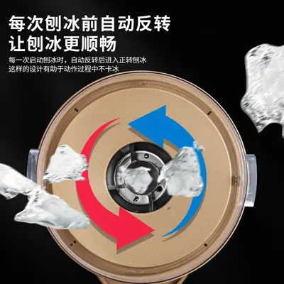 Shaved Ice Machine Soundproof Snow Ice Blender Commercial Milk Tea Shop Coffee Shop With Cover Multifunctional Mixer Smoothie Machine Crushed Ice Machine