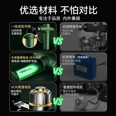 严选奥克斯筋膜枪按摩器液晶屏颈膜抢电动肌肉放松按摩器智能批发