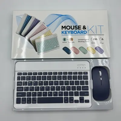 10 inç iPad Bluetooth klavye tablet bilgisayar için uygun evrensel kablosuz fare seti Android iOS taşınabilir çok satan - 12