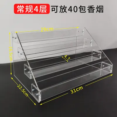 Multi-Tier Transparent Acrylic Cosmetics and Nail Polish Display Rack - 9