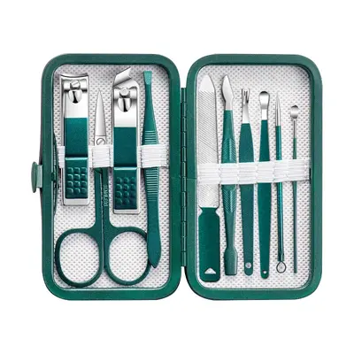 Tırnak Makası 18 Parçalı Manikür Seti Ev Kullanımı Yüksek Kaliteli Tırnak Makası Kulak Temizleyici Çubuk Pediküre Tam Set Tırnak Düzeltme Aracı - 7