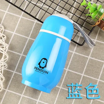 Children's Stainless Steel Thermos Cup, Penguin Design, Printed Logo - 7