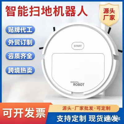 Cross-border Temu Hot-selling Smart Mini Fully Automatic Household Robot Vacuum Cleaner Pet Hair Suction Dust Collector Wholesale