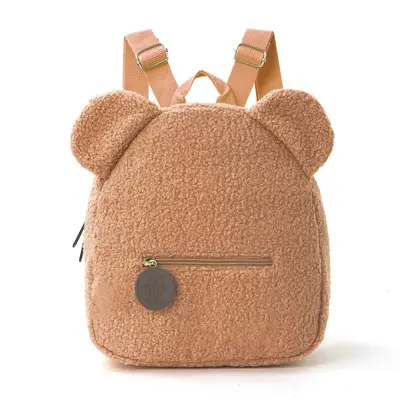 Plush Bear Backpack with Ears, Casual Cartoon Backpack for Children - 10