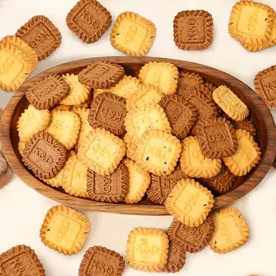 Kadisheng Coconut Latte Sea Salt Cheese Mini Round Biscuits, Individually Packed