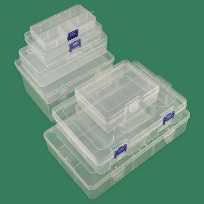Hochdurchsichtige PP-Kunststoffbox mit rechteckigem quadratischem Deckel, kleine Produktverpackung Schreibwarenaufbewahrungsbox Hersteller