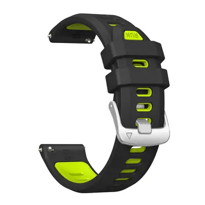 Garmin Forerunner 265S, Venu 2S/3S için 18mm silikon kordon, üçgen gümüş toka - 10