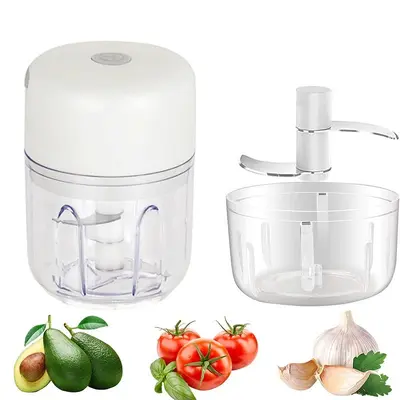 Multifunctional Electric Garlic Chopper Garlic Mincer Garlic Crusher Small Household Garlic Paste Machine Food Mill Meat Grinder - 12