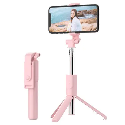 Selfie Çubuk 0.7m Teleskopik Bluetooth Uzaktan Kumandali Dolgu Işığı Fotoğraf Canlı Yayın Selfie Çubuk Tripod Telefon Tutuşu - 6