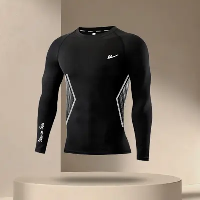 Huili Men's Compression Sports Set, Quick-Dry, High-Elastic - 6