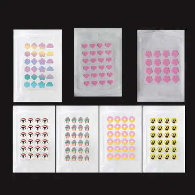 28 or 40 Pcs Colourful PE Acne Patches with Cartoon Designs - 4