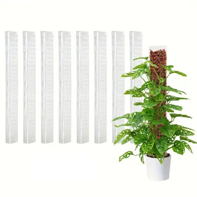 Transparent Extendable Moss Pole for Plant Climbing Support